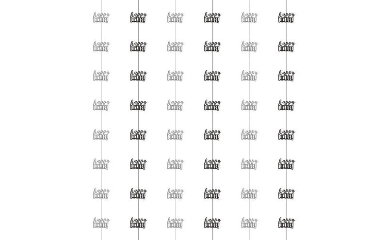 Glitz H.B. Black Hanging Decorations – 5 ft (60″ Strands)