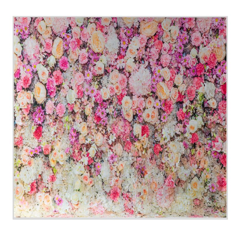 Rose and Hydrangea Floral Print Vinyl Photography Backdrop 8ft x 8ft