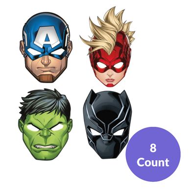 Avengers Paper Masks – 8ct
