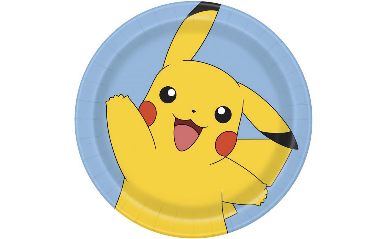 Pokémon Round 9&quot; Dinner Paper Plates – 8ct