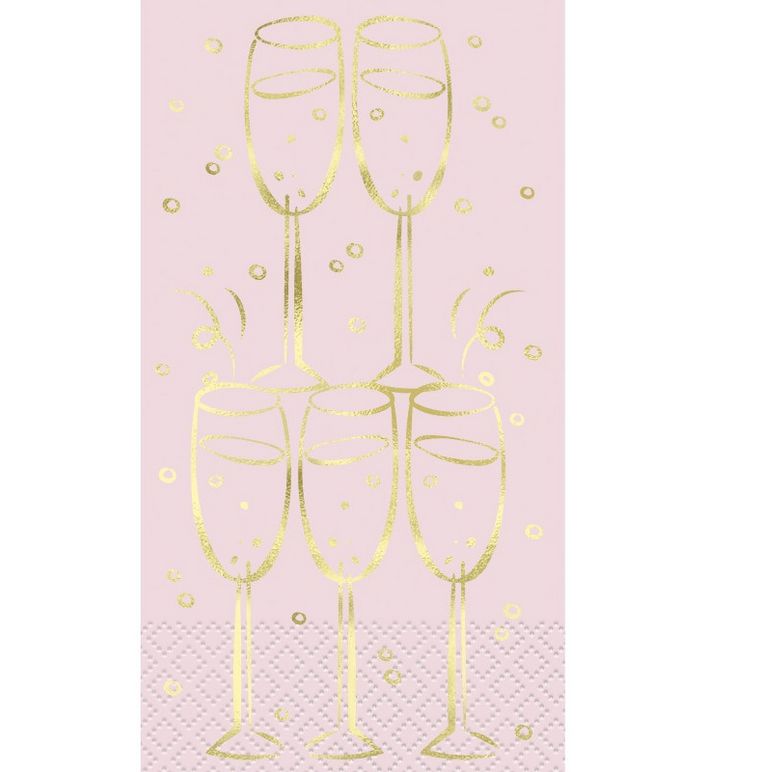 Sip Sip Hooray Guest Napkins – 16ct (Foil Stamped)