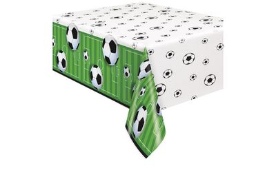 Soccer Rectangular Plastic Table Cover – 54&quot; x 84&quot;
