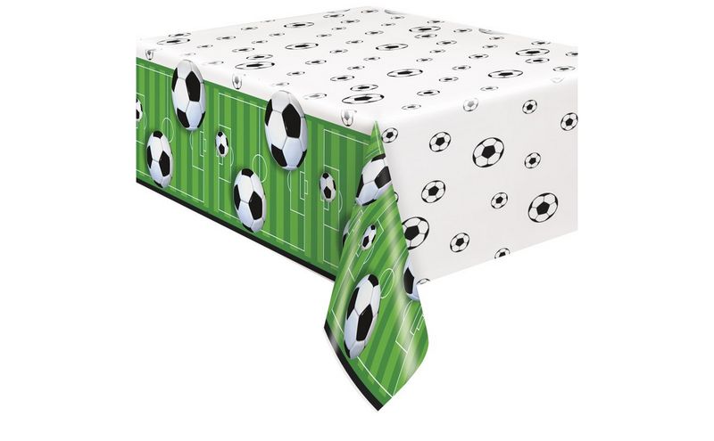 Soccer Rectangular Plastic Table Cover – 54&quot; x 84&quot;