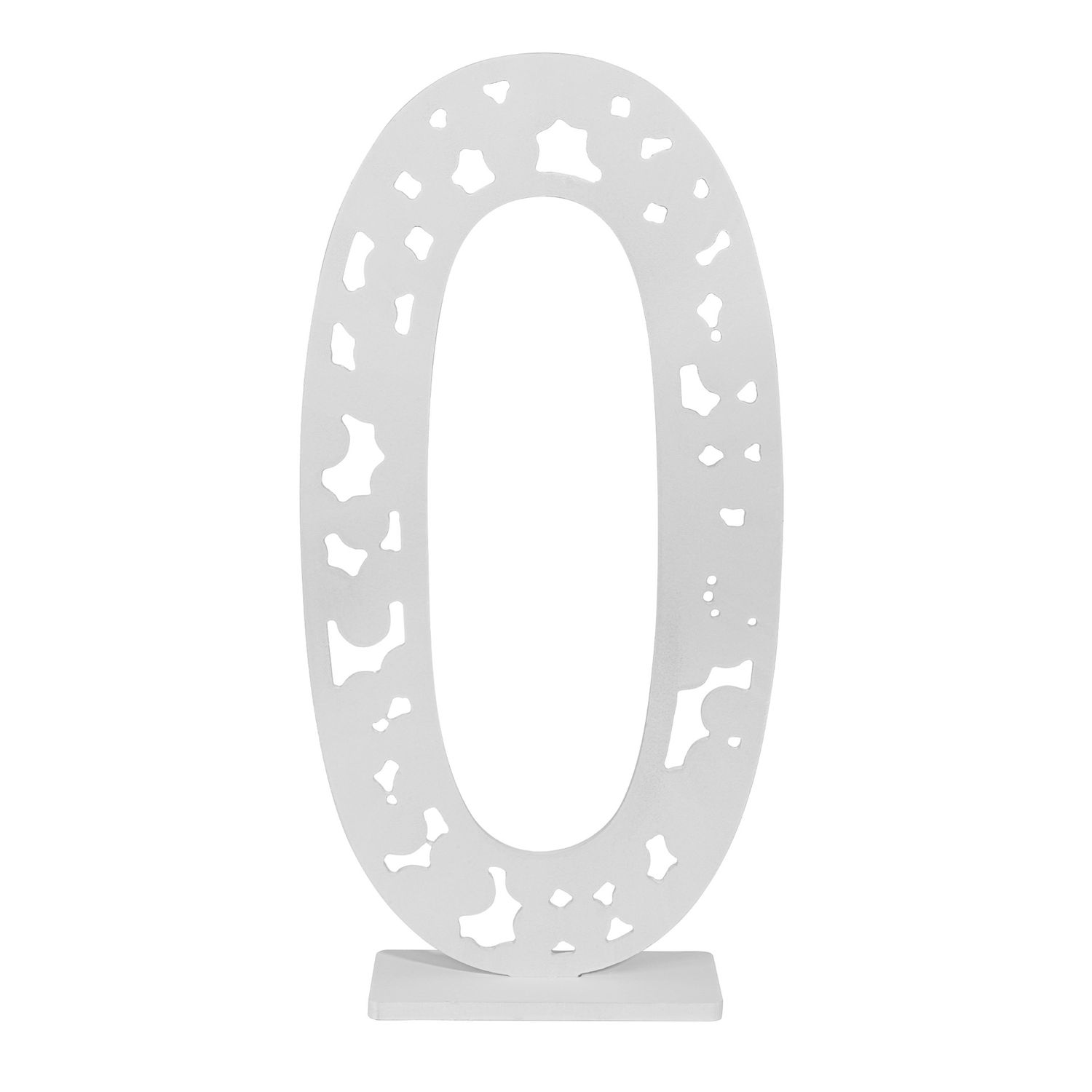 Wood-Look PVC Numbers with Base – 7¾&quot; x 2¼&quot; x 15¼&quot;, NUMBERS: 0