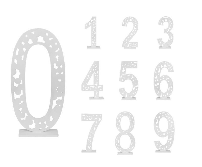 Wood-Look PVC Numbers with Base – 7¾&quot; x 2¼&quot; x 15¼&quot;