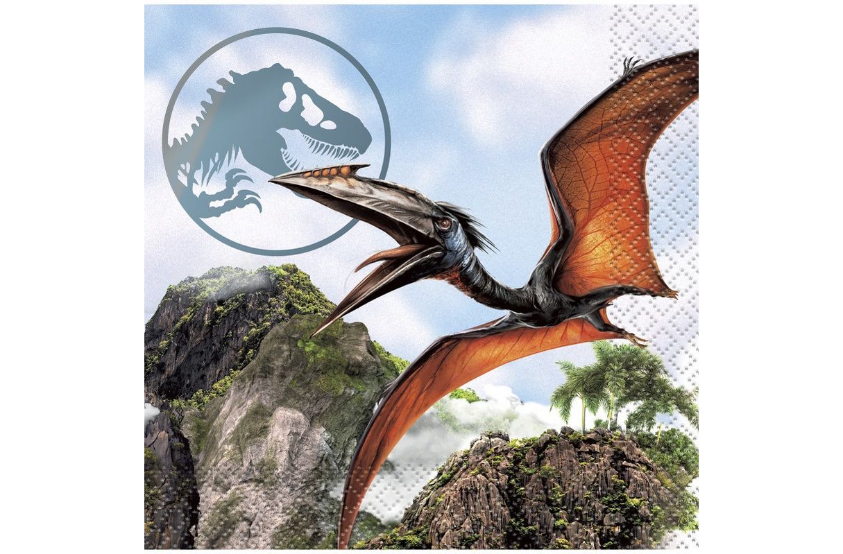 Jurassic World 4 Beverage Napkins  16ct