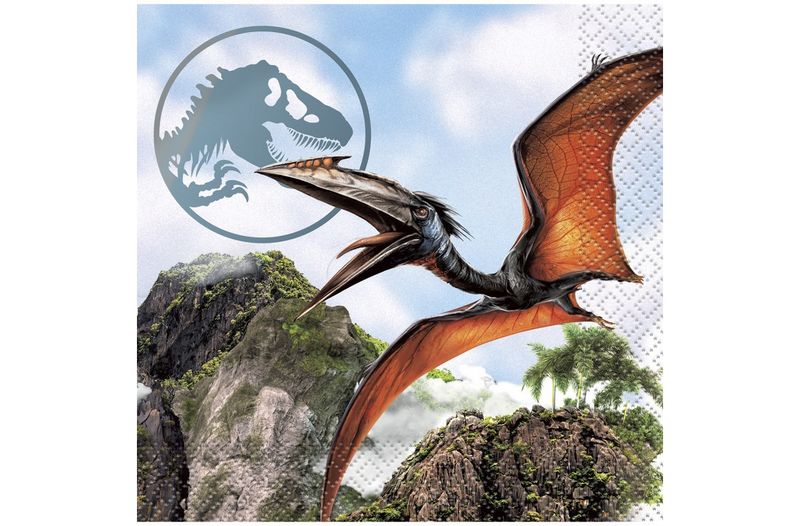 Jurassic World 4 Beverage Napkins  16ct