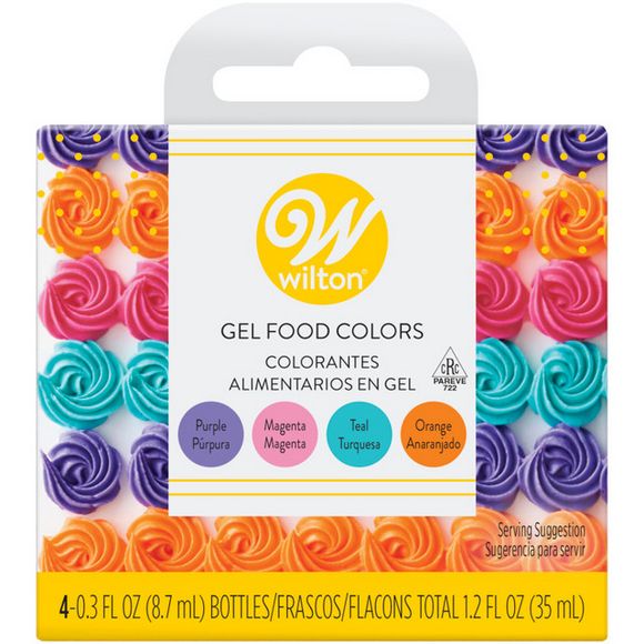 Neon Food Coloring Gel Icing Color Set, 4-Count