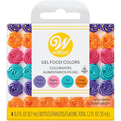 Neon Food Coloring Gel Icing Color Set, 4-Count