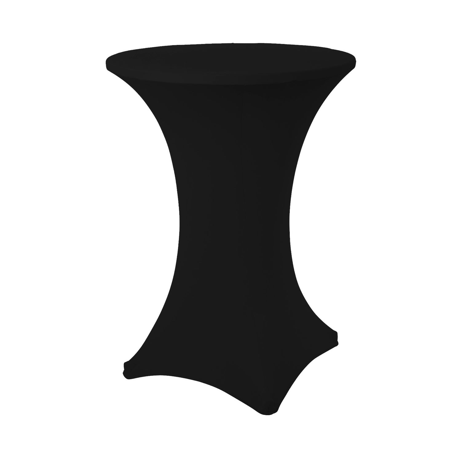 Black Spandex Cocktail Table Cover
