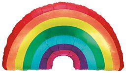 32&quot; Rainbow Foil Balloon – Flat, Un-Filled