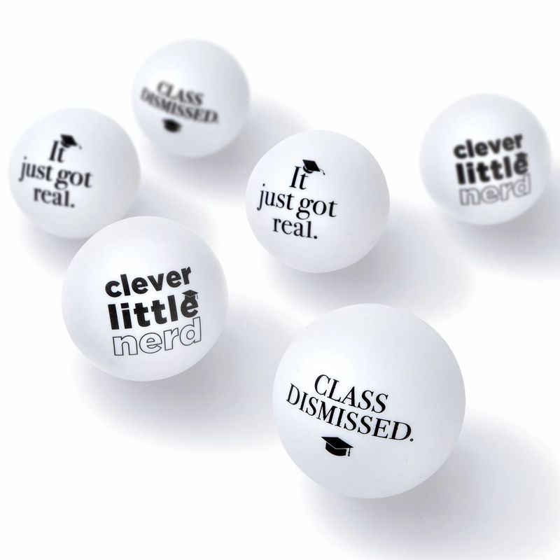 College Grad Pong Balls, 6ct