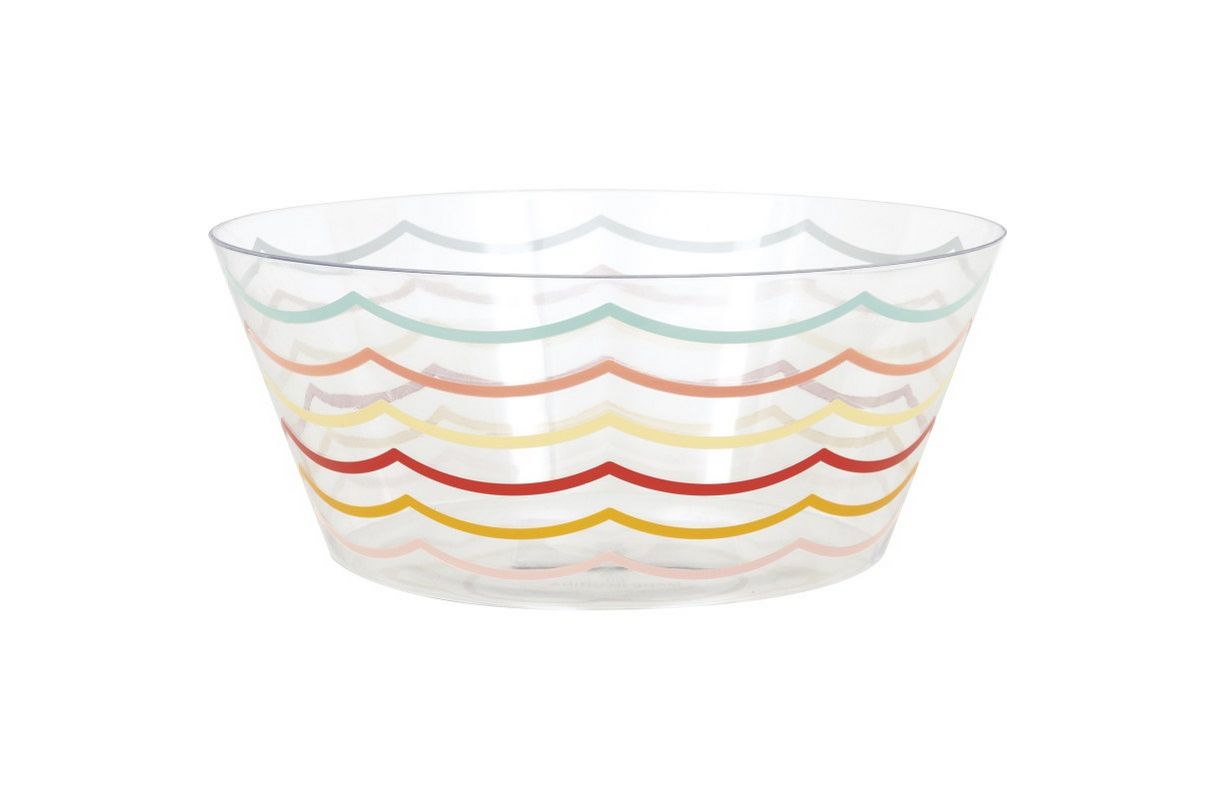 Poolside Summer Plastic Serving Bowl – 3.6 Quart