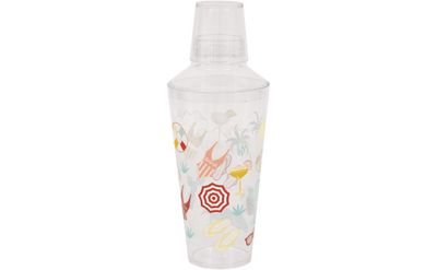 Poolside Summer Plastic Cocktail Shaker