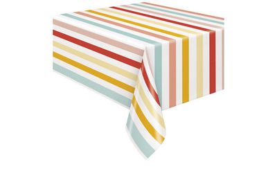 Poolside Summer Rectangular Plastic Table Cover – 54&quot; × 84&quot;