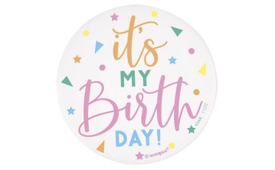 Enamel &quot;It&#39;s My Birthday&quot; Round 3&quot; Badge