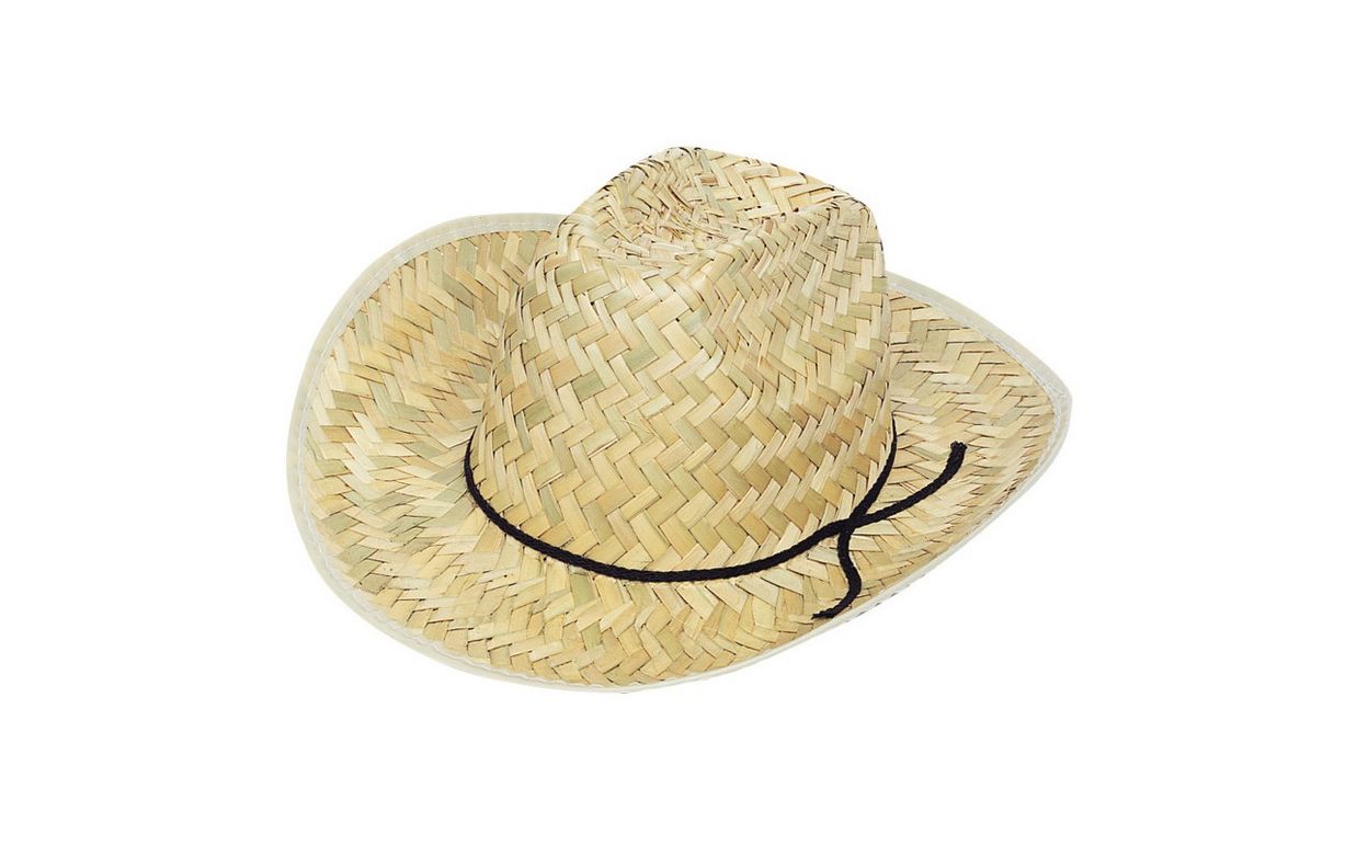 Adult High-Crown Straw Western Hat