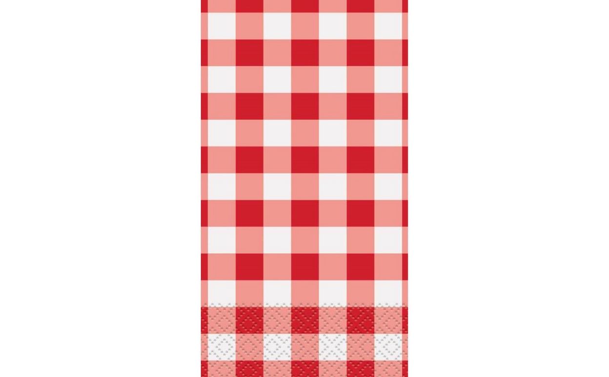 Red Gingham Guest Paper Towels – 24ct, 2-Ply