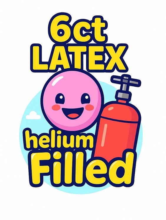 Helium 6ct latex
