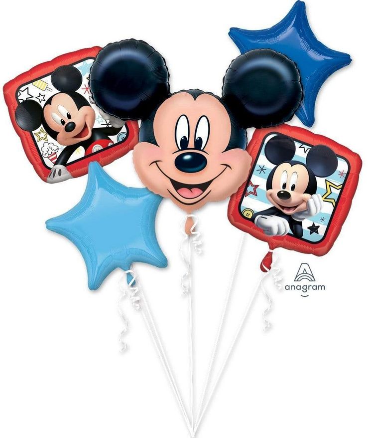 Mickey Roadster Racers Balloon Bouquet – 5pc(Un-inflated)