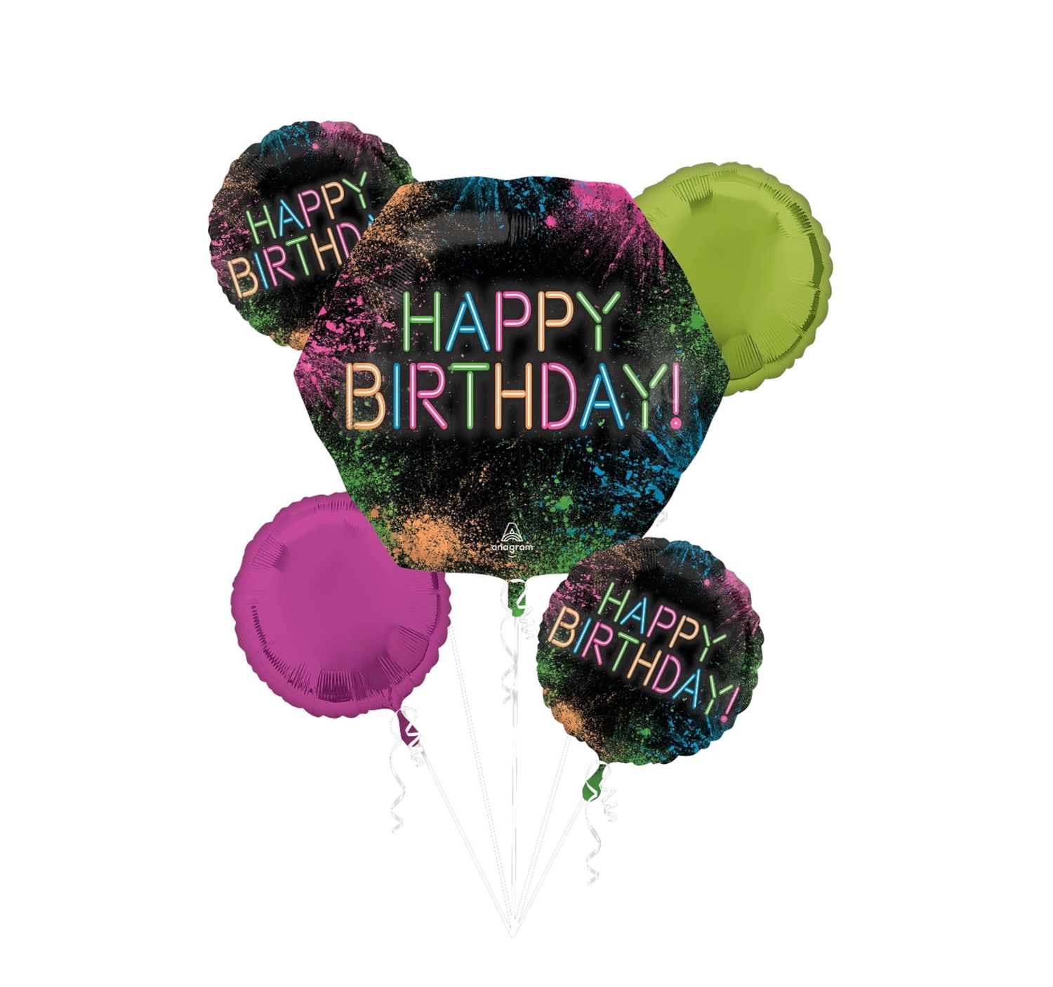 Balloon Bouquet – Let&#39;s Glow Crazy | 5-Piece Set