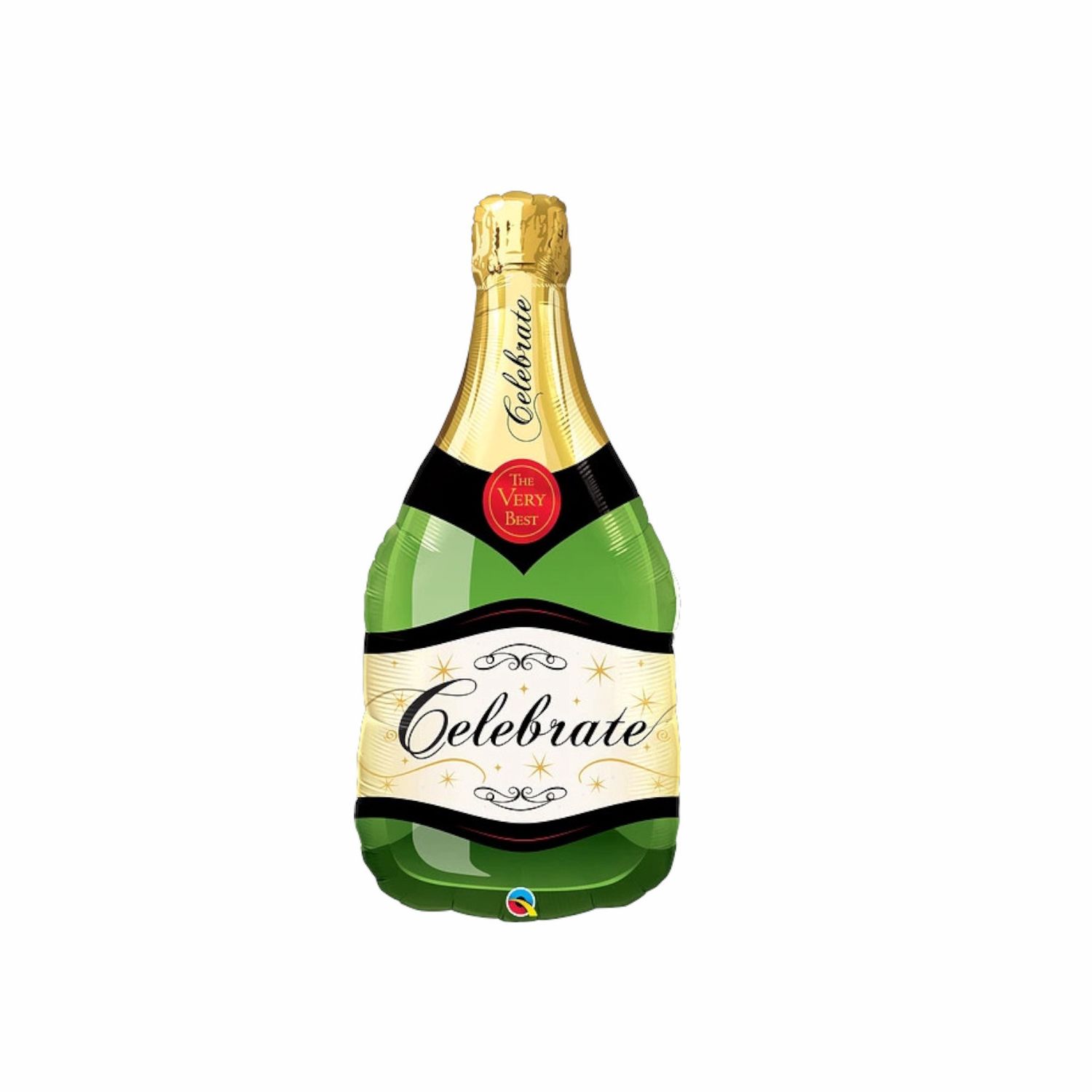 Celebrate Champagne Bottle Supershape Foil Balloon – 39&quot; (Un-filled)