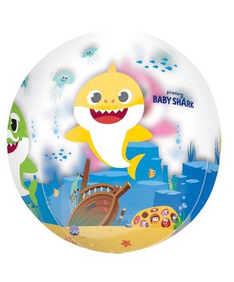16&quot; Baby Shark Orbz Balloon – Clear Film(Un-inflated)