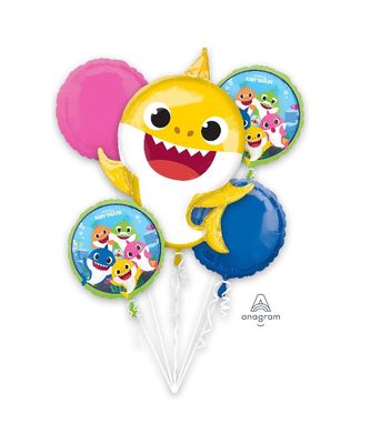 Baby Shark Balloon Bouquet – 5ct(Un-inflated)