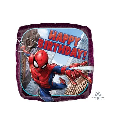Spider-Man Happy Birthday Foil Balloon – 18&quot;(Un-inflated)