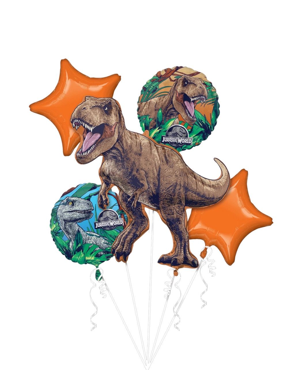 Jurassic World Balloon Bouquet – 5ct(Un-inflated)