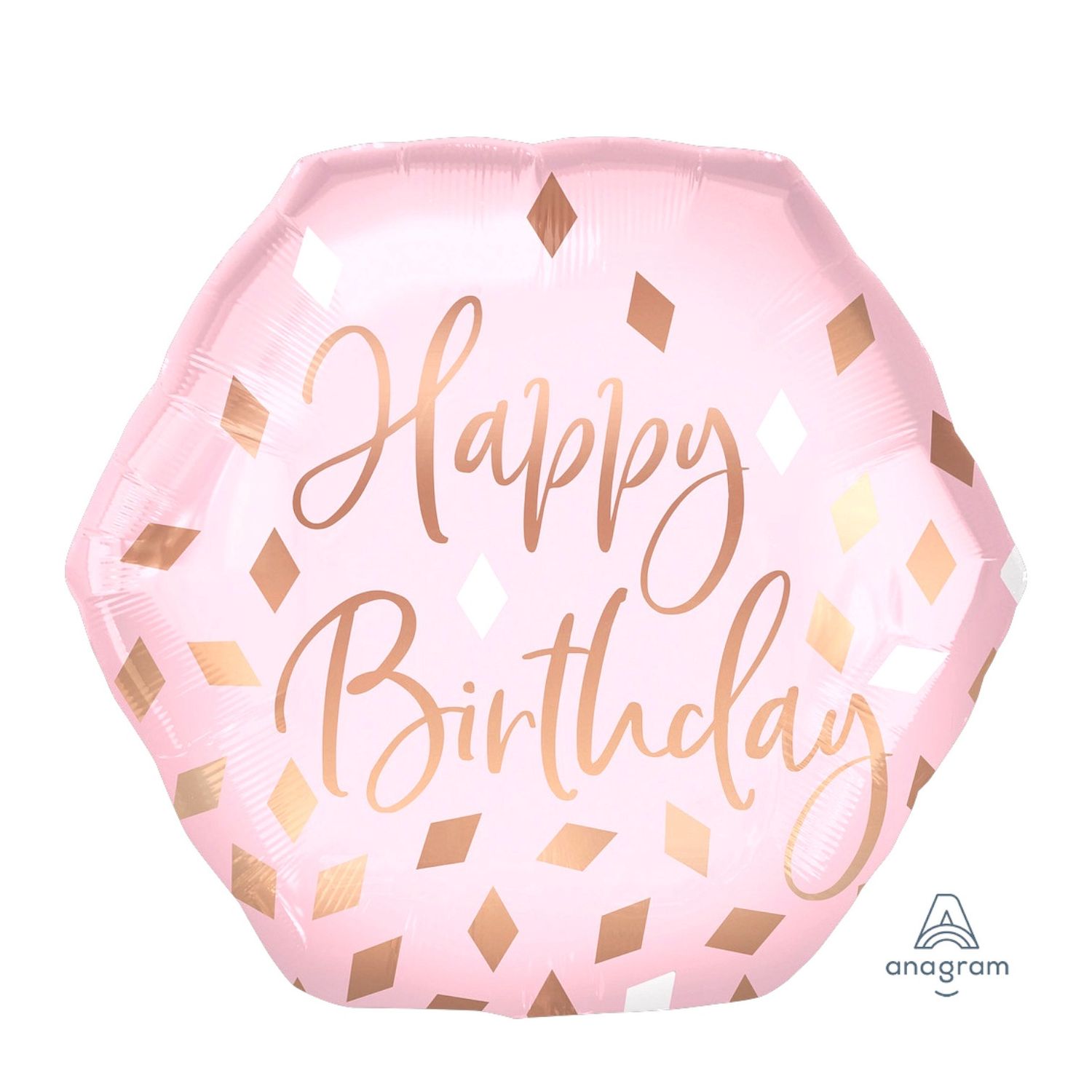 Blush Happy Birthday Foil Balloon – 23&quot;