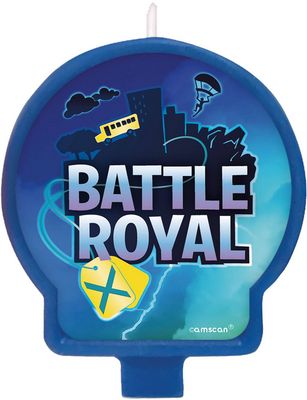 Battle Royal Wax Candle, Blue, 3-in