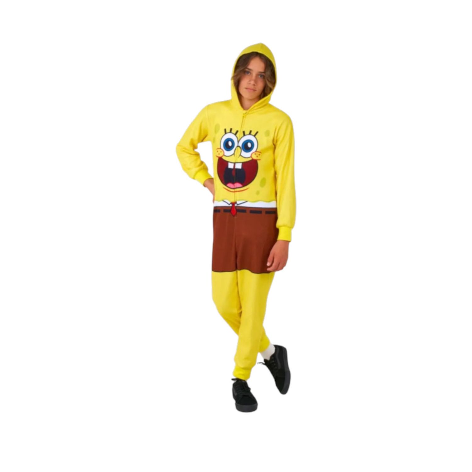 SpongeBob Toddler Bodysuit with Hood Costume – Size (2-4Y)