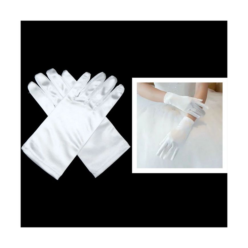 Bride Gloves – White Spandex