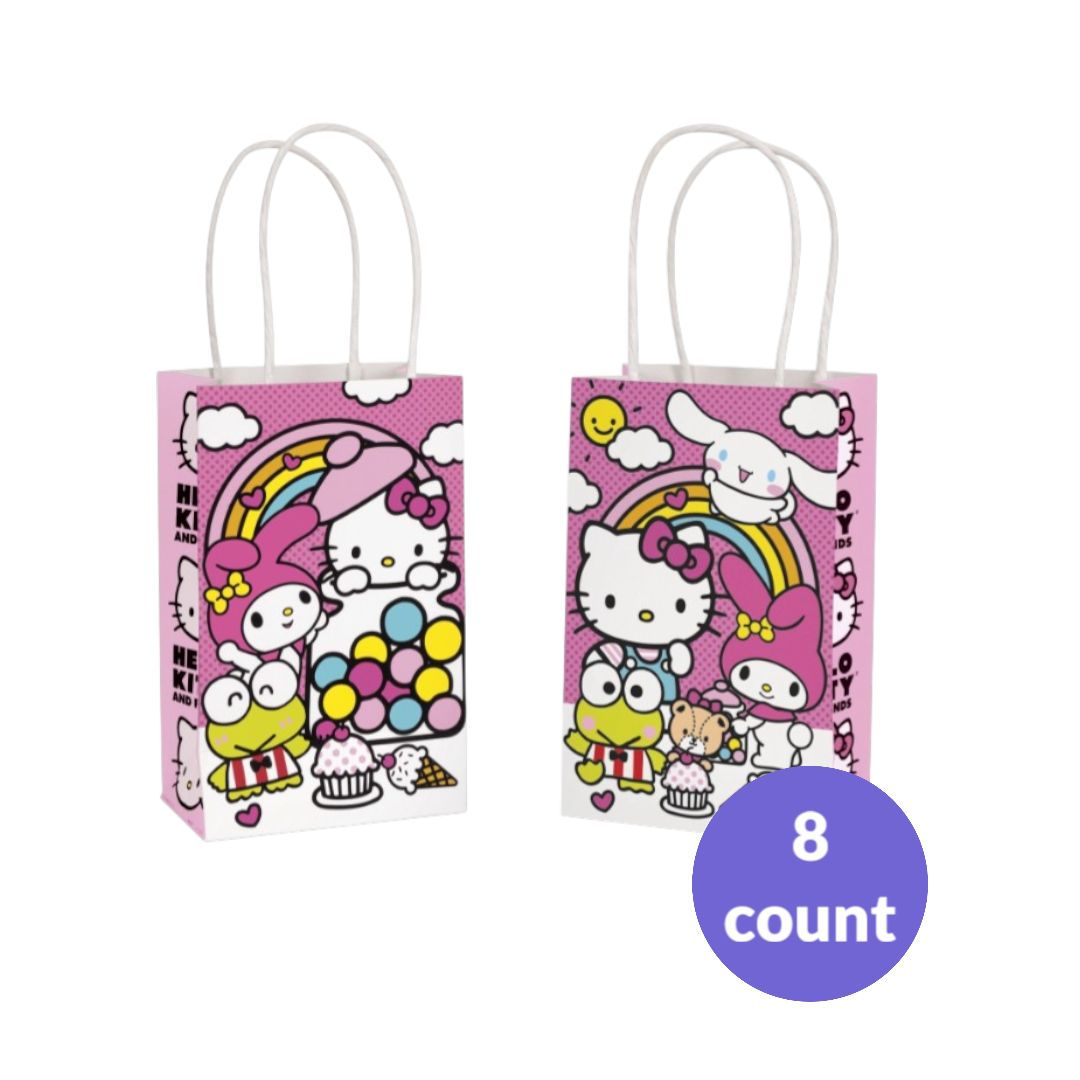 Hello Kitty &amp; Friends Kraft Paper Favor Bags – 8ct