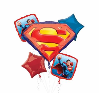 Superman Balloon Bouquet – 5 pcs