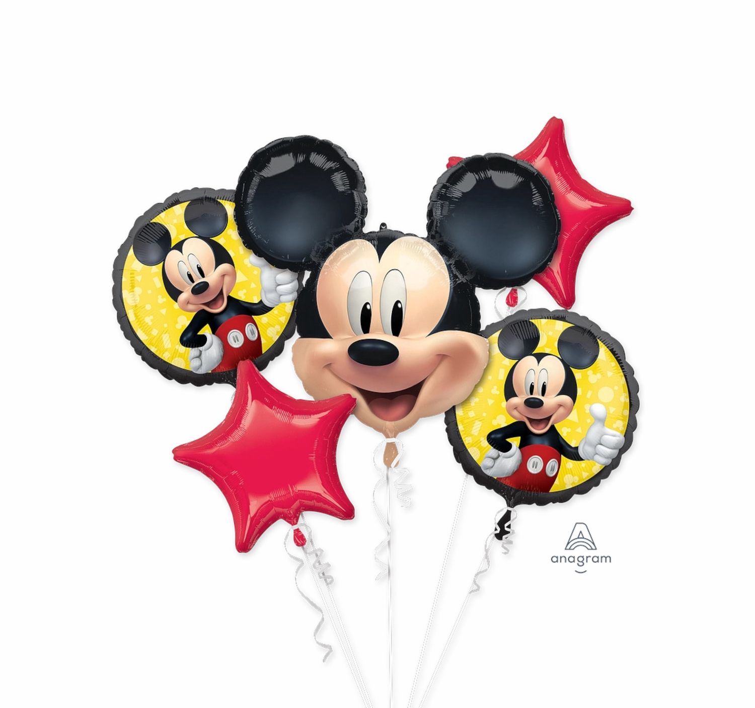 Mickey Mouse Forever Balloon Bouquet – 5 pcs