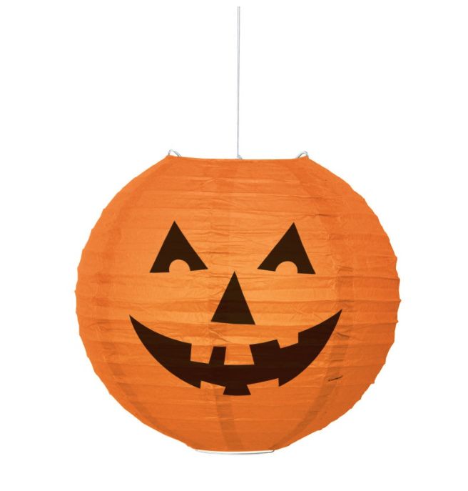 Pumpkin 10&quot; Round Lantern