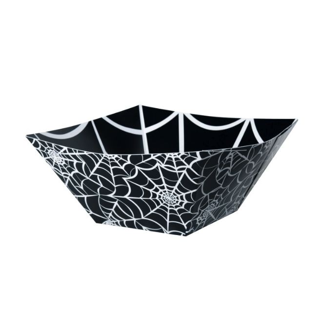 Spider Web Paper Square Bowl – 11&quot; x 11&quot; x 4.75&quot;