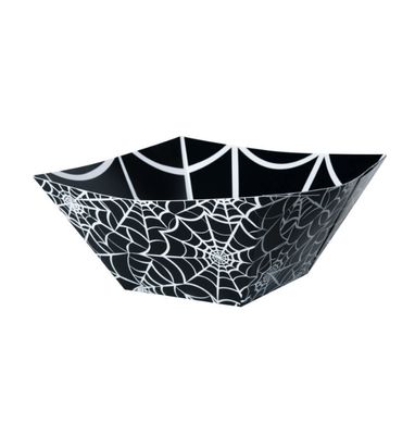 Spider Web Paper Square Bowl – 11&quot; x 11&quot; x 4.75&quot;