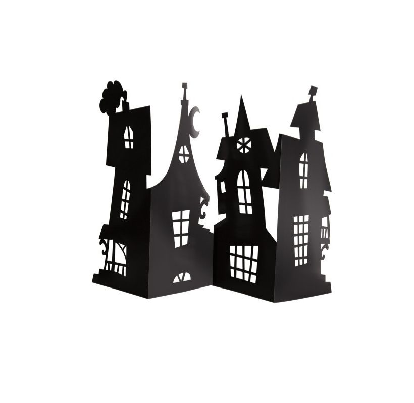 Haunted House Paper Centerpiece Decoration