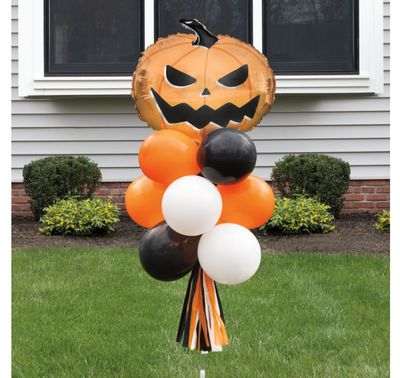 Bats &amp; Boos Halloween Foil &amp; Latex Balloon Yard Sign Kit – Air Fill Only