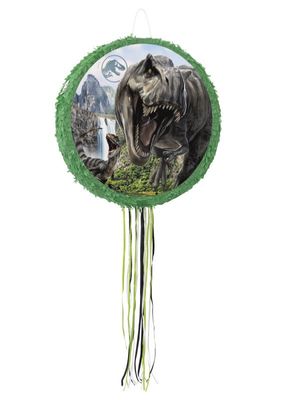 Jurassic World 4 Shaped Drum Pull Piñata – 20&quot; x 4&quot; x 20&quot;