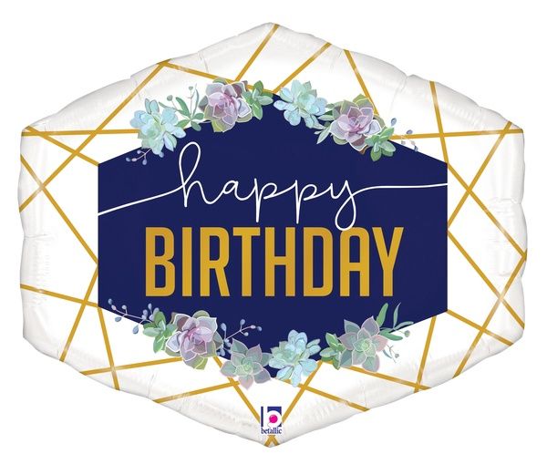 Geo Navy Birthday 25&quot;