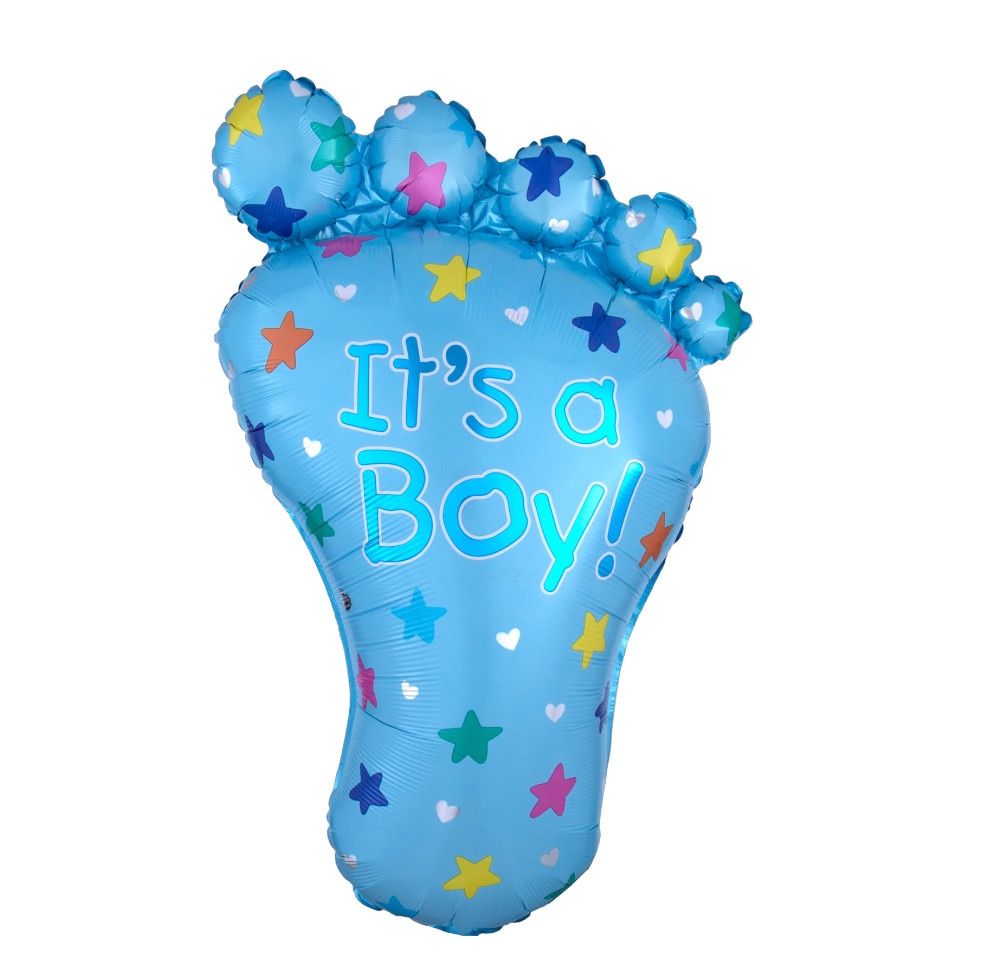 &quot;It’s a Boy&quot; Foot Foil Balloon – 32&quot;
