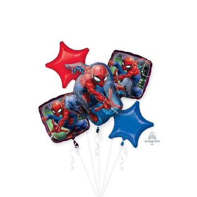 Spider-Man Animated Balloon Bouquet – 5pcs