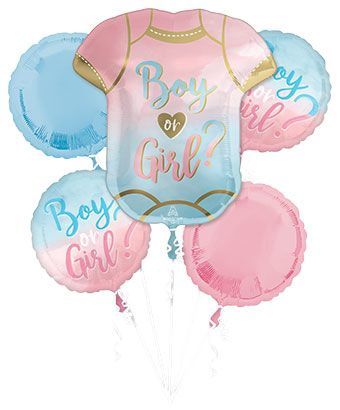Bouquet The Big Reveal – Onesie “Boy or Girl?” (5pcs)
