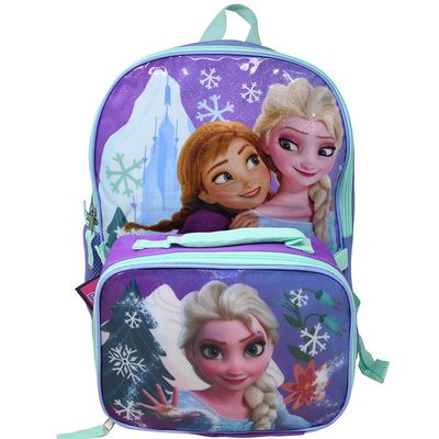 Frozen 16&quot; Backpack with Lunch Bag