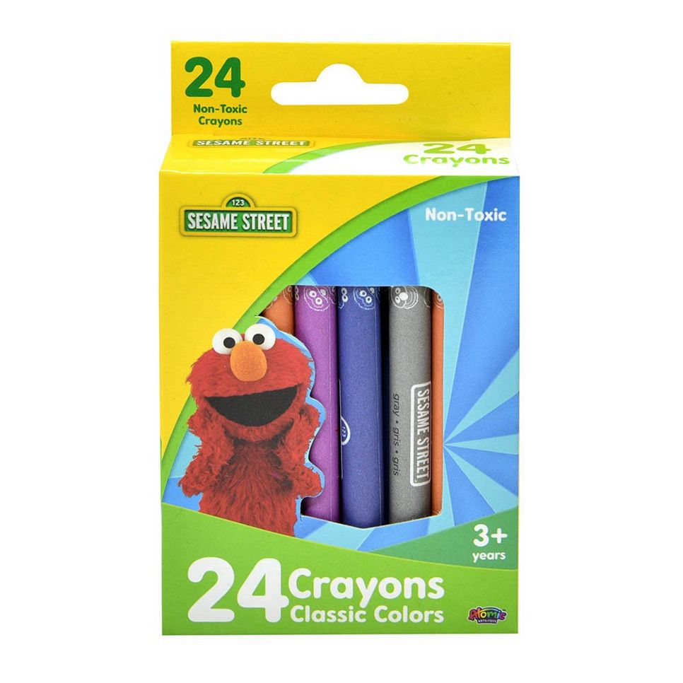 Sesame Street 24‑Count Crayons