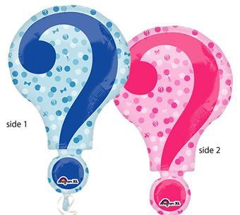 28&quot; Baby Gender Reveal Question Mark Foil Balloon